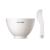 ONE THING Modeling Mask Mixing Bowl & Silicone Stick White | 1 Set | Facial Tool Kit for Modeling  Clay  Mud  Peel Off Mask  Reusable Spatula  Large Size Cup | Korean Skin Care
