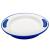 NRS Healthcare Blue/White Soft Grip Keep Warm Thermo Plate