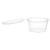 EcoQuality 50 PACK 2 Oz Leak Proof Plastic Condiment Souffle Containers with Attached Lids - Portion Cup with Hinged Lid Perfect For Sauces, Samples, Slime, Jello Shot, Food Storage & More!