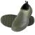 HISEA Unisex Waterproof Garden Shoes Ankle Rain Boots Rubber Slip-On Shoes for Women Men Outdoor 12 Women/10.5 Men Green