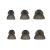 Hearing Aids Domes Small Medium Large Size for Resound Sure Fit RIC RITE and Open Fit BTE Hearing Amplifier Smoky Power Domes Invisible Ear Tip (Mix 6 Counts) Mix (6 Count)