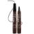 Eyebrow Pen, Microblading Eyebrow Pen, 4 Points Eyebrow Pencil, Creates Lasting Make-Up Professional Natural Looking Eyebrows, Cover Sparse Areas, Daily Waterproof Eyebrow Pen (02 Dark Brown)