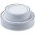 60 Plastic Plates with White and Silver Rim, Heavy Duty Plastic Disposable Party Plates 30 Dinner Plates 10.25" + 30 Salad Dessert Appetizer Plates 7.5", Premium Elegant for Weddings Holidays Events Silver (60 Pack)