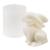 ZAKVOOR 3D Rabbit Candle Silicone Molds Easter Bunny Resin Casting Mould for DIY Candle Making Polymer Clay Craft Plaster Home Decoration
