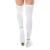 T.E.D. Anti Embolism Stockings Thigh High Knee High for Women Men 15-20 mmHg Compression TED Hose with Inspect Toe Hole 1-thigh High White XXL