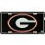 Hangtime U of Georgia Bulldogs Embossed Metal auto tag