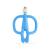 Matchstick Monkey  Original Teether & Gel Applicator  Silicone  Easy to Grip  BPA Free  3 Months Old+  10.5 cm  Light Blue Monkey Original Monkey Teether Light Blue