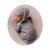 Fashion Newborn Boys Girls Baby Photo Shoot Props Outfits Crochet Clothes Long Tail Hat Pants Photography Props Gray