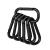 Booms Fishing CC2 Carabiner Clip 2.3" Small Carabiner Keychain Multi-use Aluminium D Ring Caribeener Clips A: 6 Pack_2.3"_Black
