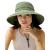 Sun Hats for Women Gardening Hat Wide Brim Beach Sun Protection Breathable Cotton Summer Hat with Fold-Up Brim Green Medium-Large