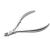 Rui Smiths Professional Cuticle Nippers | Precision Surgical-Grade Stainless Steel Cuticle Trimmer French Handle D01 (Single Spring 4mm Jaw)