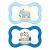 Mam pacifier for sensitive skin lights up in the dark for babies from 6 months ideal pacifier for breastfed babies air night 'design collection boy 2 pieces