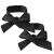 2Pcs Satin Eye Mask Sleep Mask, 157cm/62inch Adjustable Satin Blindfold Soft Satin Eye Covers for Travel, Nap, Meditation (Black)