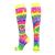 MadSportsStuff Crazy Tie Dye Socks Over the Calf - Softball, Soccer and more Groovy Neon Small