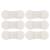 Healifty 6pcs Grip- Lok Securement Device for PICC& Drain Hub Securement Flexible Material- Low Profile Design for Patient Comfort- Medical Supplies White 9.5x3x0.8cm