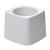 Rubbermaid Commercial Products Toilet Bowl Brush Holder, 5-Inch, White, For Bathroom/Restroom Storage