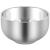 AKStore Men's Shaving Soap Container Durable Shiny Double Layer Stainless Steel Thermal Insulation Smooth Shaving Mug Medium