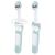MAM Baby's Brush Pack of 2 Baby Toothbrushes With Safety Shields Ideal for Teaching Dental Hygiene to Infants Toothbrush for Babies Suitable From Birth Blue (Designs May Vary) Blue/White