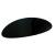 Parcelona French Oval Celluloid Glossy Black Automatic Hair Clip Barrette Hair Clip for Girls Strong Hold No Slip Durable Women Hair Accessories  Made in France - (Black)