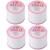 4 Spool Vanity Eyebrow Threading Thread |Anti-Bacterial Cotton Thread |Face hair remover |Antibacterial Eyebrow Threading Facial Hair Removal Threading Thread |Vanity Cotton Threads