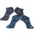 RANDY SUN SGS Certified Unisex Waterproof & Breathable Hiking/Trekking/Ski Socks 2 Pairs Medium 2 Pairs-sky&black-ultra-thin No Show Socks