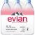 evian Natural Spring Water 1 Liter (Pack of 6), Naturally Filtered Spring Water, Naturally Filtered Spring Water in Large Bottles