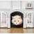 Purrfect Portal French Cat Door - Stylish No-Flap Cat Door Interior Door for Average-Sized Cats Up to 20 lbs, Easy DIY Setup, Secured Installation in Minutes, No Training Needed, 7.13 x 8.32