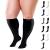 BAMS Plus Size Compression Socks Wide Calf XXL XXXL  Graduated Bamboo Knee-High Support Black XX-Large