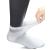 Yomandamor Men's 6 Pairs Combed Cotton Diabetic Ankle Socks with Seamless Toe and Non-Binding Top 10-13 6 Pairs White