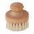 Redecker Natural Pig Bristle Round Face Brush with Oiled Beechwood Handle, 2-Inches