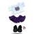 Teddy Bear Clothes Cat T-shirt Purple Skirt Outfit & Shoes fits Build a Bear (Purple)