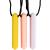 Tilcare Chew Chew Pencil Sensory Necklace Set - Best for Kids or Adults That Like Biting or Have Autism  Perfectly Textured Silicone Chewy Toys - Chewing Pendant for Boys & Girls - Chew Necklace peach / yellow / pink