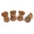 URBEST Dog Shoes with Hook Loop Closure Booties Pet Dog Chihuahua Shoes Boots, 4Pcs (2#, Brown) 2# Brown