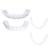 Karjiaja 1 pair of prostheses fake teeth false artificial temporary braces smile veneer at the top and below