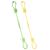 Vicloon Silicone Toy Clip 2Pcs Toy Safety Straps Food Grade Silicone Pacifier Clips Sippy Cup Strap Adjustable Stroller Pacifier Strap Hanging Toys Baby Toy Anti Drop Chain(Bear-Yellow/Green)