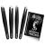 OCBA 4 Pcs Black Tweezers for Facial Hair Women & Men for Precise Grooming of Eyebrows - Professional Stainless Steel Black Color Coated Eyebrow Tweezers for Ingrown Hair on Nose Ear (Black)
