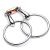BOLDANI Loose Ring Snaffle O Ring English Happy Mouth Bit for Horses silver (5")