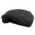 Wonderful Fashion Men's Classic Herringbone Tweed Wool Blend Newsboy Ivy Hat (Large/X-Large, Charcoal) Dark Grey Large-X-Large