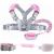 Heihei Children safety line PLASS for toddlers children's running dishes 3-in-1 set anti-lost belt wrist link + backpack + 1.5 m rubber strap pink