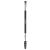ENERGY Duo Eyebrow Brush Angled Eye Brow Brush and Spoolie Brushes Ultra Firm Thin Eyeliner Brush Premium Synthetic Eye Makeup Brush for Liquid Gel Cream Brow Eyeliner Defining Applicator Black Silver/Black