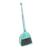 Xifando Mini Broom with Dustpan for KidsLittle Housekeeping Helper Set (Light Blue Extended Size)