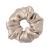 LILYSILK Silk Hair Scrunchies for Frizz&Breakage Prevention, 100% Mulberry Silk Hair Ties No Damage, Elastic Silk ponytail Holders, 1Pc, Coffee