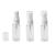 kuou 3 pcs Spray Bottle Set 20ML Transparent Fine Mist Sprayer Bottles Plastic Empty Refillable Atomiser with Flip Caps-BPA Free PET Plastic Holiday Travel Bottle White
