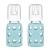 Lifefactory Glass Baby Bottle with Silicone Sleeve 4 Ounce 2 Pack - Mint