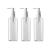 Refillable Plastic Clear Flat Pumps Lotion Cream Cleansing Oil Dispenser Bottle Travel Bottles Pump Bottle Make Up Cosmetic Container Holder Pack of 3 (150ml) 3 Count (Pack of 1)