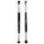 Eye Brush Set Double Ended Makeup Brushes by Impora London. Eyeshadow Tools for Blending Defining Smudging Shading. Perfect for Travel.