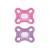 MAM Comfort Pacifiers for Newborns Set of 2 Silicone with Pacifier Box 0-2 Months Pink