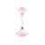 Natural Jade Roller for Face - Aging Wrinkles, Puffiness Facial Skin Massager Treatment Therapy - Premium Jade Stone, by Crystal Lemon (Rose Quartz)
