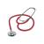 Dixie EMS Single Head Lightweight Stethoscope, Latex Free, for Doctors, Nurses, Students, Medical and Home Use - Red