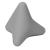 Silicone massage ball trigger point presser massage device pain relief hand muscle relax fascia ball hand massage exercise therapy for muscle pain (gray)